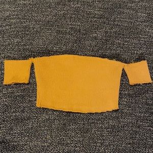 Mustard color crop top